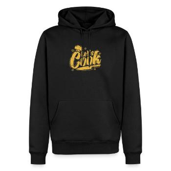 Let's Cook Chefkoch Hobby Essen Küche - Männer Premium Bio Hoodie - Schwarz - Vorne - Nico (187cm)