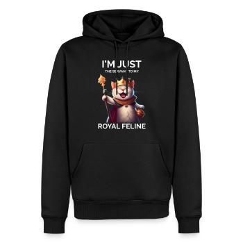 Stolze Katzenbesitzerin Katzenmutter - Männer Premium Bio Hoodie - Schwarz - Vorne - Nico (187cm)