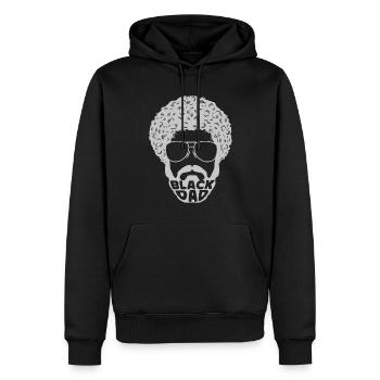 Afrikanischer Vater Papa Afrika König Schwarze - Männer Premium Bio Hoodie - Schwarz - Vorne - Nico (187cm)