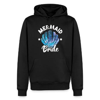 Niedliche Meerjungfrau Braut Muschel Passende Meerjungfrau - Männer Premium Bio Hoodie - Schwarz - Vorne - Nico (187cm)