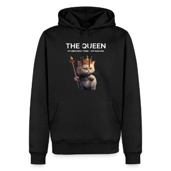 Stolze Katzenmutter - Männer Premium Bio Hoodie - Schwarz - Vorne - Nico (187cm)