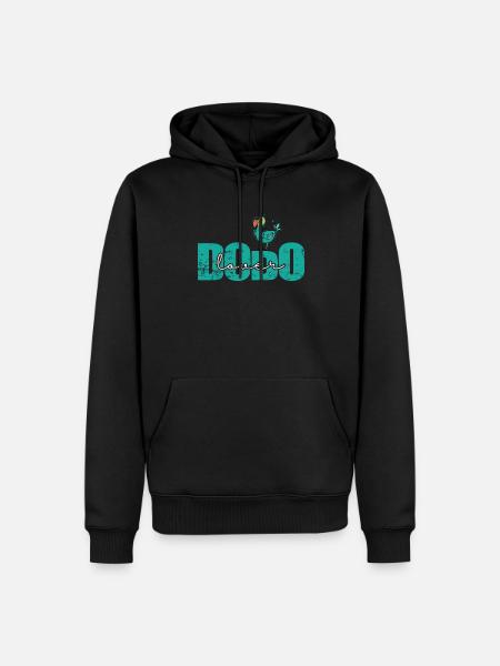 Dodo Lover Bird from Mauritius - Men’s Premium Organic Hoodie - black