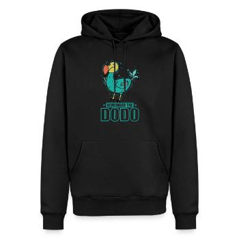Remenber the Dodo Vogel aus Mauritius - Männer Premium Bio Hoodie - Schwarz - Vorne - Nico (187cm)
