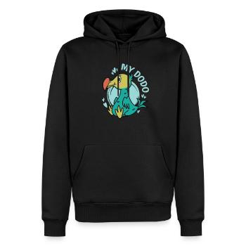 My Dodo Vogel aus Mauritius - Männer Premium Bio Hoodie - Schwarz - Vorne - Nico (187cm)