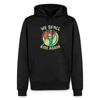 We Shall Rise Again Vogel aus Mauritius - Männer Premium Bio Hoodie - Schwarz - Vorne - Nico (187cm)