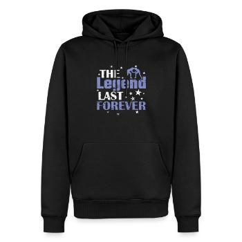 The Legend last Forever Show-Kampf Stunt - Männer Premium Bio Hoodie - Schwarz - Vorne - Nico (187cm)