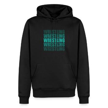 Wrestling Show Ring Fight Spectacle - Men’s Premium Organic Hoodie - black - Front - Nico (187cm)