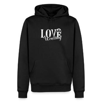 Love Wrestling Show Fight Acting - Men’s Premium Organic Hoodie - black - Front - Nico (187cm)
