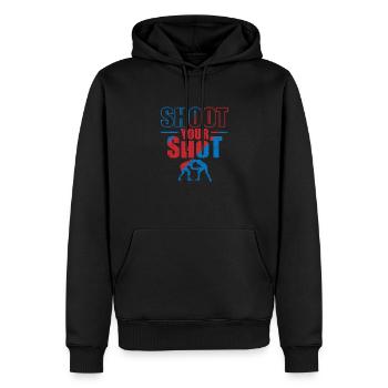Shoot your Shot Wrestling Show Fight - Men’s Premium Organic Hoodie - black - Front - Nico (187cm)