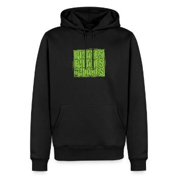 Pilates Sport Powerhouse Fitness - Männer Premium Bio Hoodie - Schwarz - Vorne - Nico (187cm)