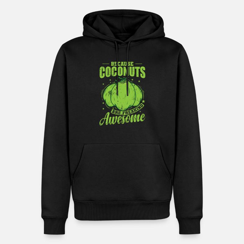 Because Coconuts are Freaking Awesome - Männer Premium Bio Hoodie - Schwarz