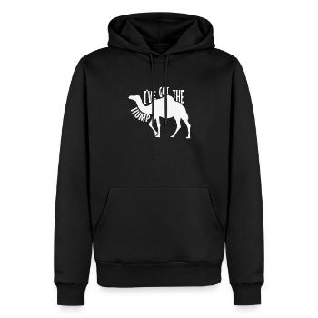 I've got the Hump Kamel Dromedar - Männer Premium Bio Hoodie - Schwarz - Vorne - Nico (187cm)