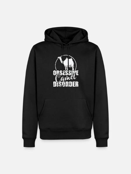 Obsessive Camel Disorder Dromedary - Men’s Premium Organic Hoodie - black