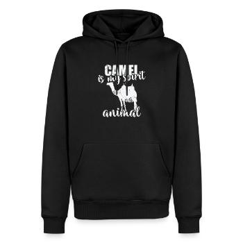 Camel is my Spirit Animal Dromedar - Männer Premium Bio Hoodie - Schwarz - Vorne - Nico (187cm)