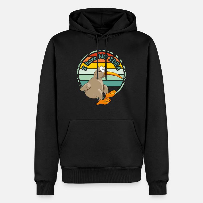 Aucune idée - Sweat à capuche Premium bio Homme - noir