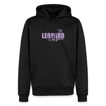 Leopard Whisperer Raubkatze Raubtier - Männer Premium Bio Hoodie - Schwarz - Vorne - Nico (187cm)