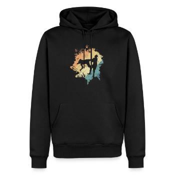 Pro Wrestling Show Fight - Sweat à capuche Premium bio Homme - noir - Devant - Nico (187cm)