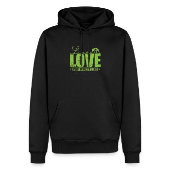 Live Love Pro Wrestling Show - Sweat à capuche Premium bio Homme - noir - Devant - Nico (187cm)