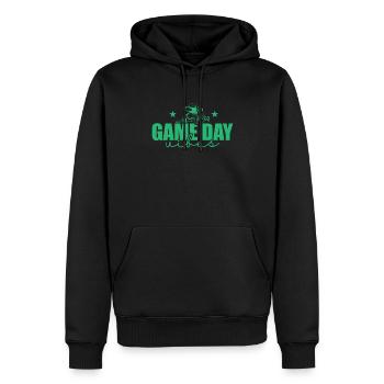 Game Day Vibes Show Story Ring - Männer Premium Bio Hoodie - Schwarz - Vorne - Nico (187cm)
