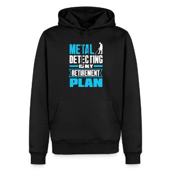 Détecteur de métaux à sondage amusant Détecteur T - Sweat à capuche Premium bio Homme - noir - Devant - Nico (187cm)