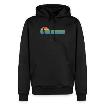 Détecteur de métaux à sondage amusant - Sweat à capuche Premium bio Homme - noir - Devant - Nico (187cm)