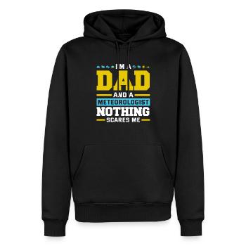 Meteorologe Meteorologie Sturmjäger Geschenk - Männer Premium Bio Hoodie - Schwarz - Vorne - Nico (187cm)