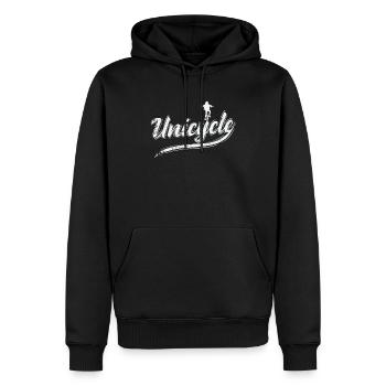 Unicycle Balance Sport Hobby - Männer Premium Bio Hoodie - Schwarz - Vorne - Nico (187cm)