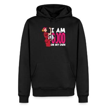 Feminismus Feministin - Männer Premium Bio Hoodie - Schwarz - Vorne - Nico (187cm)