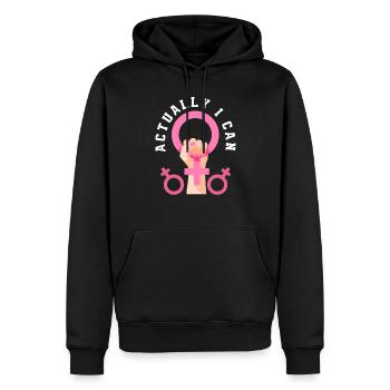Feminismus Feministin - Männer Premium Bio Hoodie - Schwarz - Vorne - Nico (187cm)