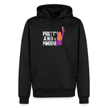 Feminismus Feministin - Männer Premium Bio Hoodie - Schwarz - Vorne - Nico (187cm)