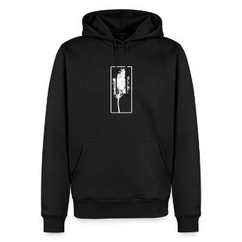 Arbre Portait Nature Forêts Feuilles - Sweat à capuche Premium bio Homme - noir - Devant - Nico (187cm)