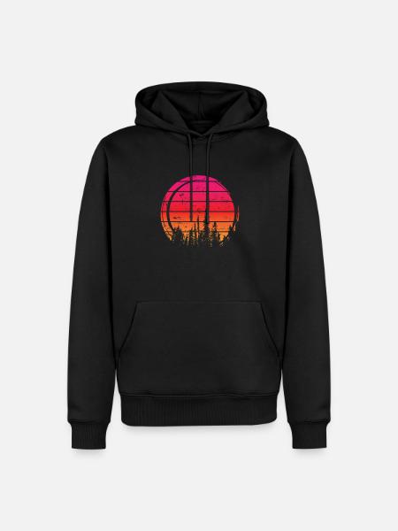 Forest of Trees, Nature, Leaves, Forest - Men’s Premium Organic Hoodie - black