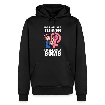 Feminismus Feministin - Männer Premium Bio Hoodie - Schwarz - Vorne - Nico (187cm)
