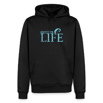 Flyboarding Life Wassersport Hobby - Männer Premium Bio Hoodie - Schwarz - Vorne - Nico (187cm)