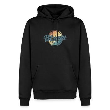 Chère maman, mère, fête des mères - Sweat à capuche Premium bio Homme - noir - Devant - Nico (187cm)