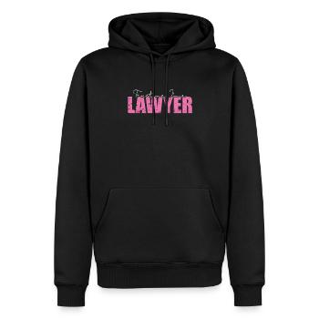 Croyez-moi, je suis un juriste de profession d’avocat - Sweat à capuche Premium bio Homme - noir - Devant - Nico (187cm)