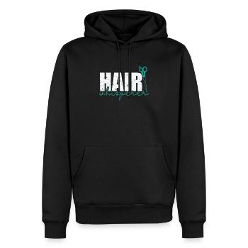 Hair Whisperer Friseur Beruf Haare - Männer Premium Bio Hoodie - Schwarz - Vorne - Nico (187cm)