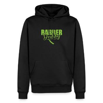 Papa Coiffeur Profession Coiffure - Sweat à capuche Premium bio Homme - noir - Devant - Nico (187cm)