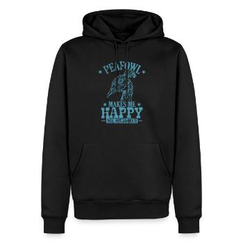 Paafowl me rend heureux tu n’es pas Vogel - Sweat à capuche Premium bio Homme - noir - Devant - Nico (187cm)