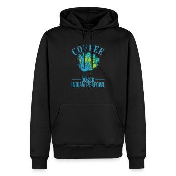 Coffee and Indian Peafowl Vogel Tierpark - Männer Premium Bio Hoodie - Schwarz - Vorne - Nico (187cm)
