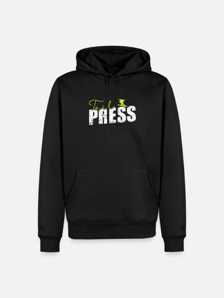 Tail Press Snowboard - Men’s Premium Organic Hoodie - black
