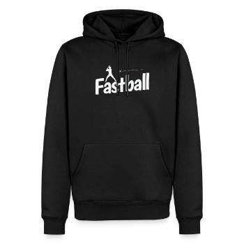 Fastball Baseball - Männer Premium Bio Hoodie - Schwarz - Vorne - Nico (187cm)