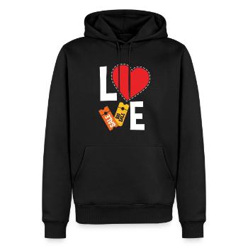 Funny Extreme Couponing Coupon Gift - Men’s Premium Organic Hoodie - black - Front - Nico (187cm)