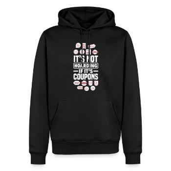 Funny Extreme Couponing Coupon Gift - Men’s Premium Organic Hoodie - black - Front - Nico (187cm)