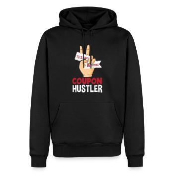 Funny Extreme Couponing Coupon Gift - Men’s Premium Organic Hoodie - black - Front - Nico (187cm)