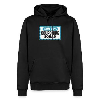 Funny Extreme Couponing Coupon Gift - Men’s Premium Organic Hoodie - black - Front - Nico (187cm)