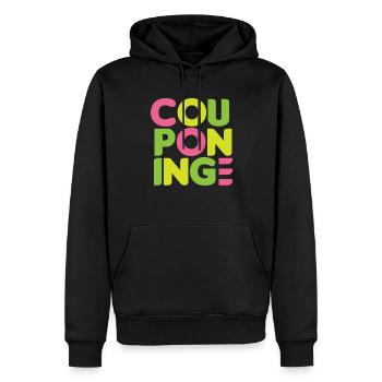 Lustiges Extrem Couponing Coupon Geschenk - Männer Premium Bio Hoodie - Schwarz - Vorne - Nico (187cm)