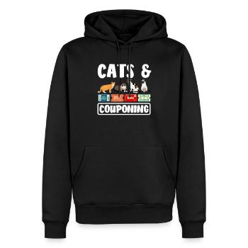 Lustiges Extrem Couponing Coupon Geschenk - Männer Premium Bio Hoodie - Schwarz - Vorne - Nico (187cm)