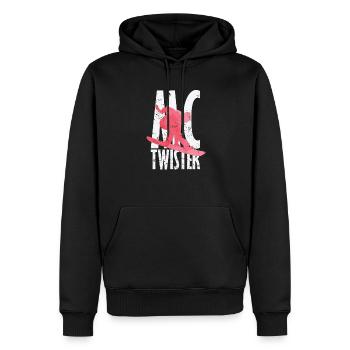 Planche à neige McTwister - Sweat à capuche Premium bio Homme - noir - Devant - Nico (187cm)