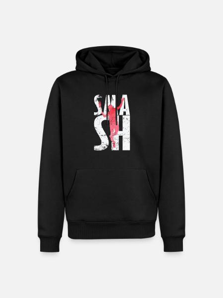 Smash Badminton - Männer Premium Bio Hoodie - Schwarz
